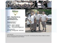 Tablet Screenshot of kfz-teile-bernburg.de